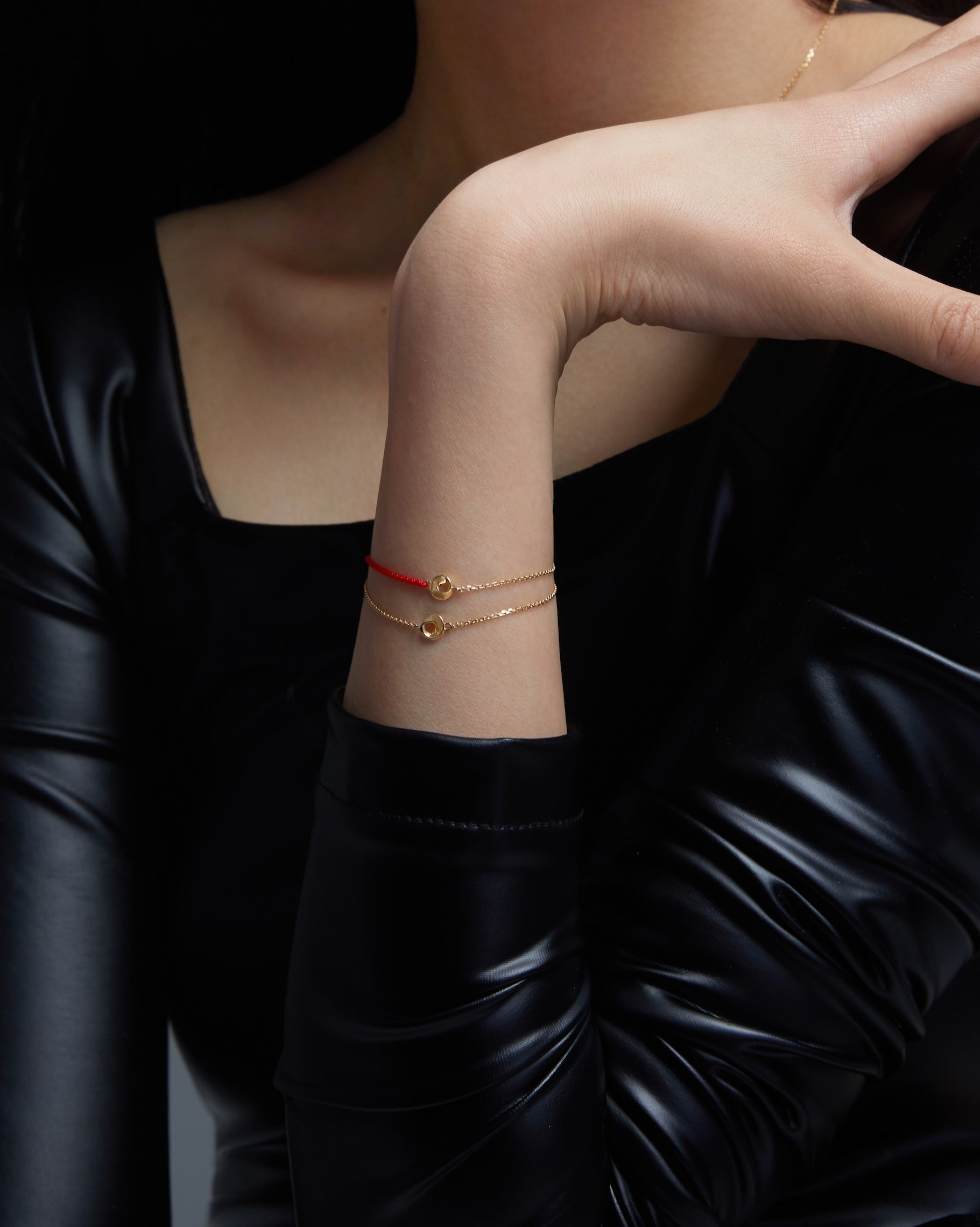 The Möbius Half String Half Chain Bracelet