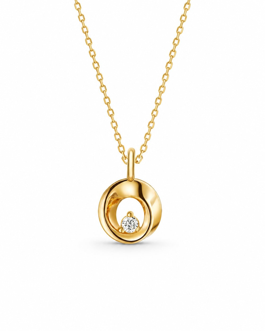 The Möbius Star Diamond Pendant Necklace