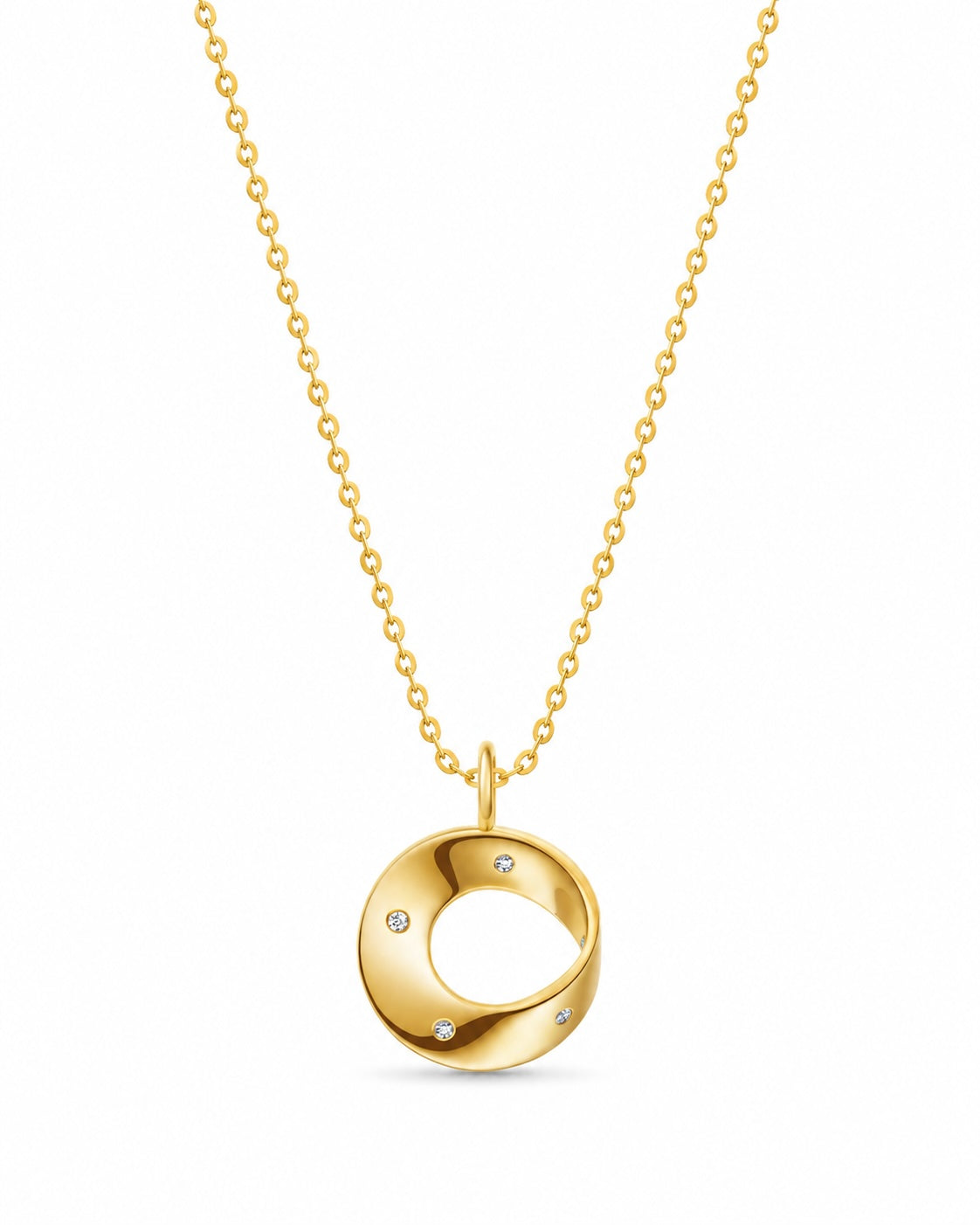 The Möbius Stardust Diamond Pendant Necklace