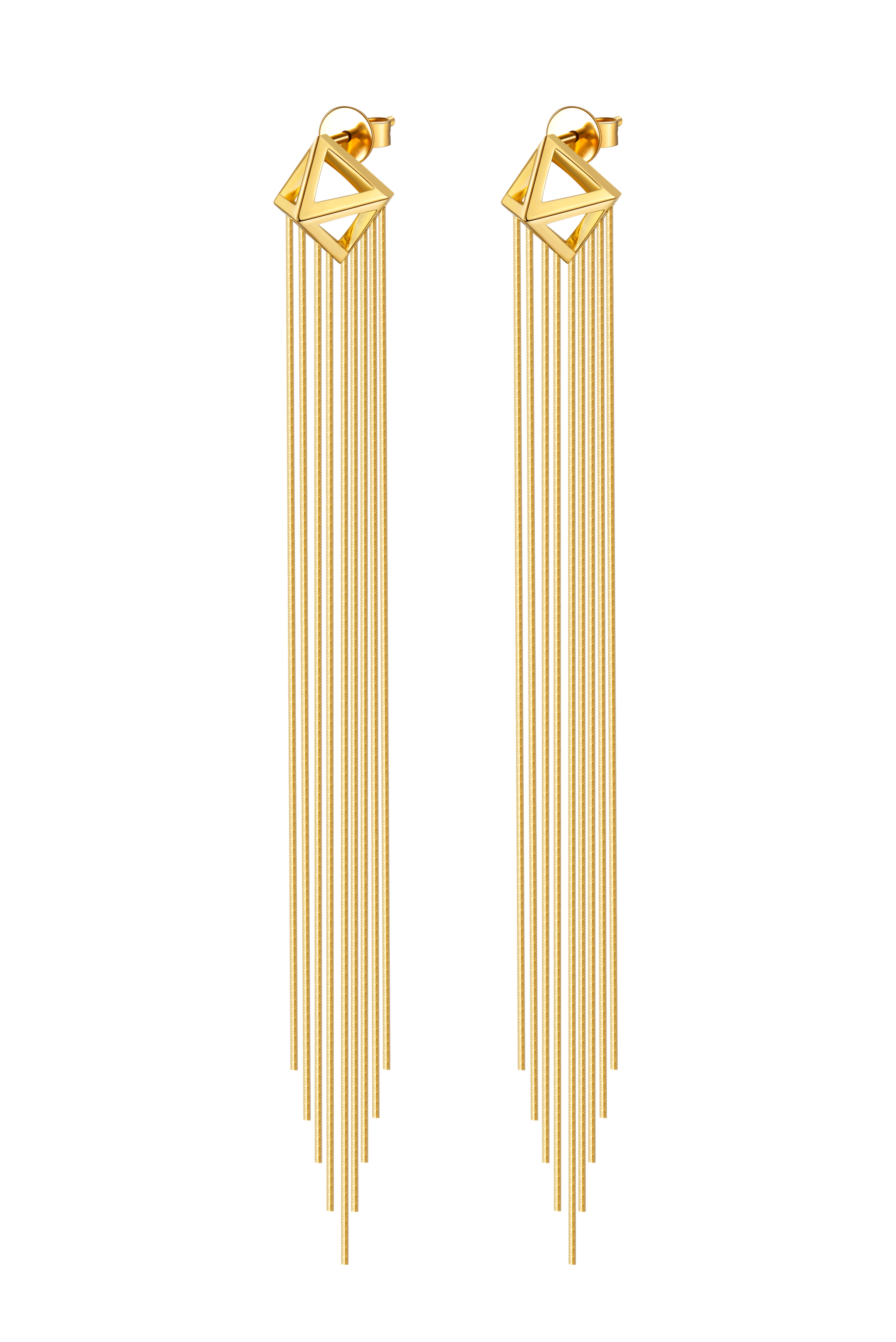 The Essentials Ultra Thin Tassel Earrings