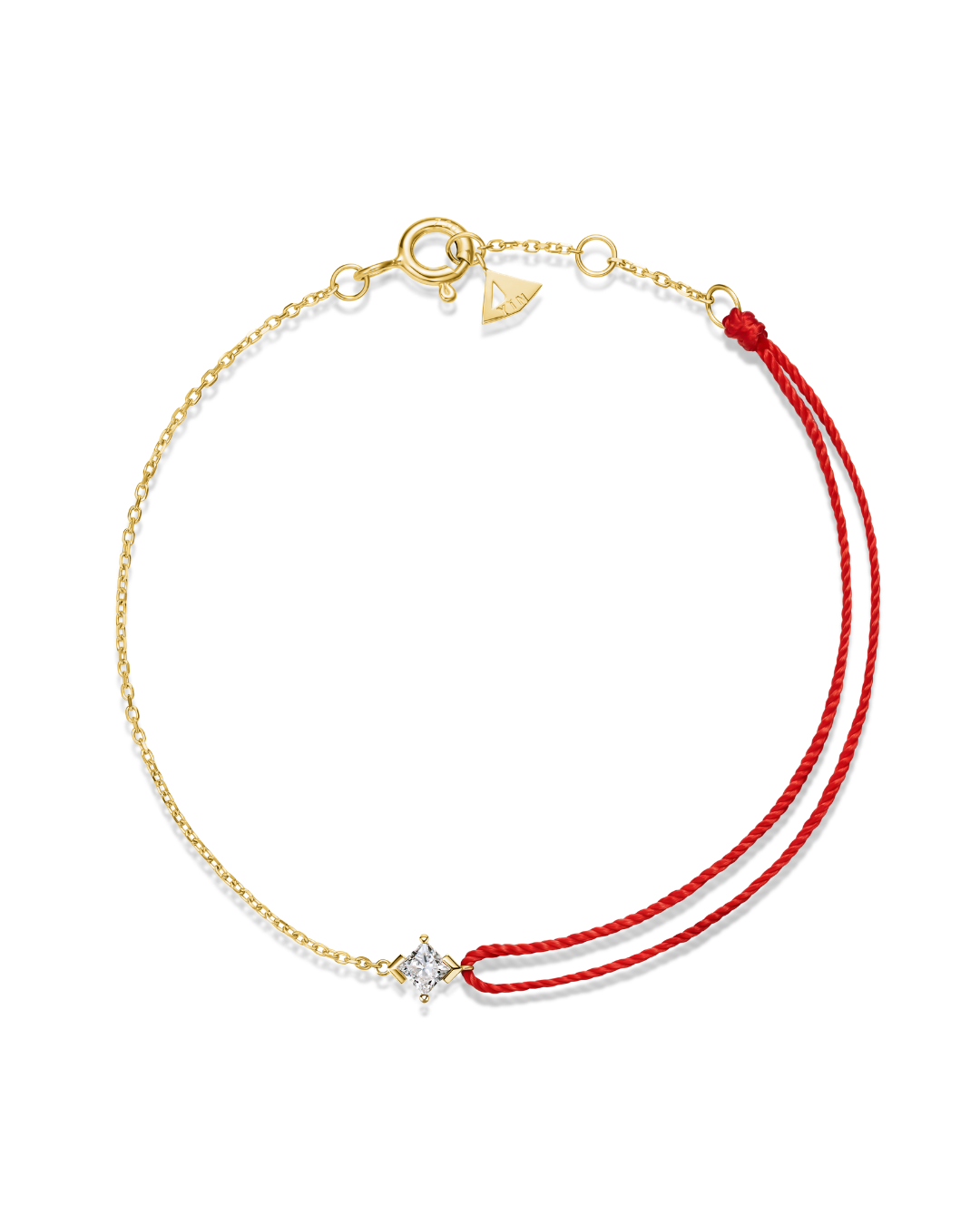 The Radiance Diamond Half Chain Half String Bracelet