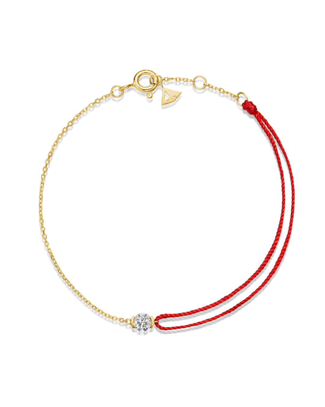 The Radiance Diamond Half Chain Half String Bracelet