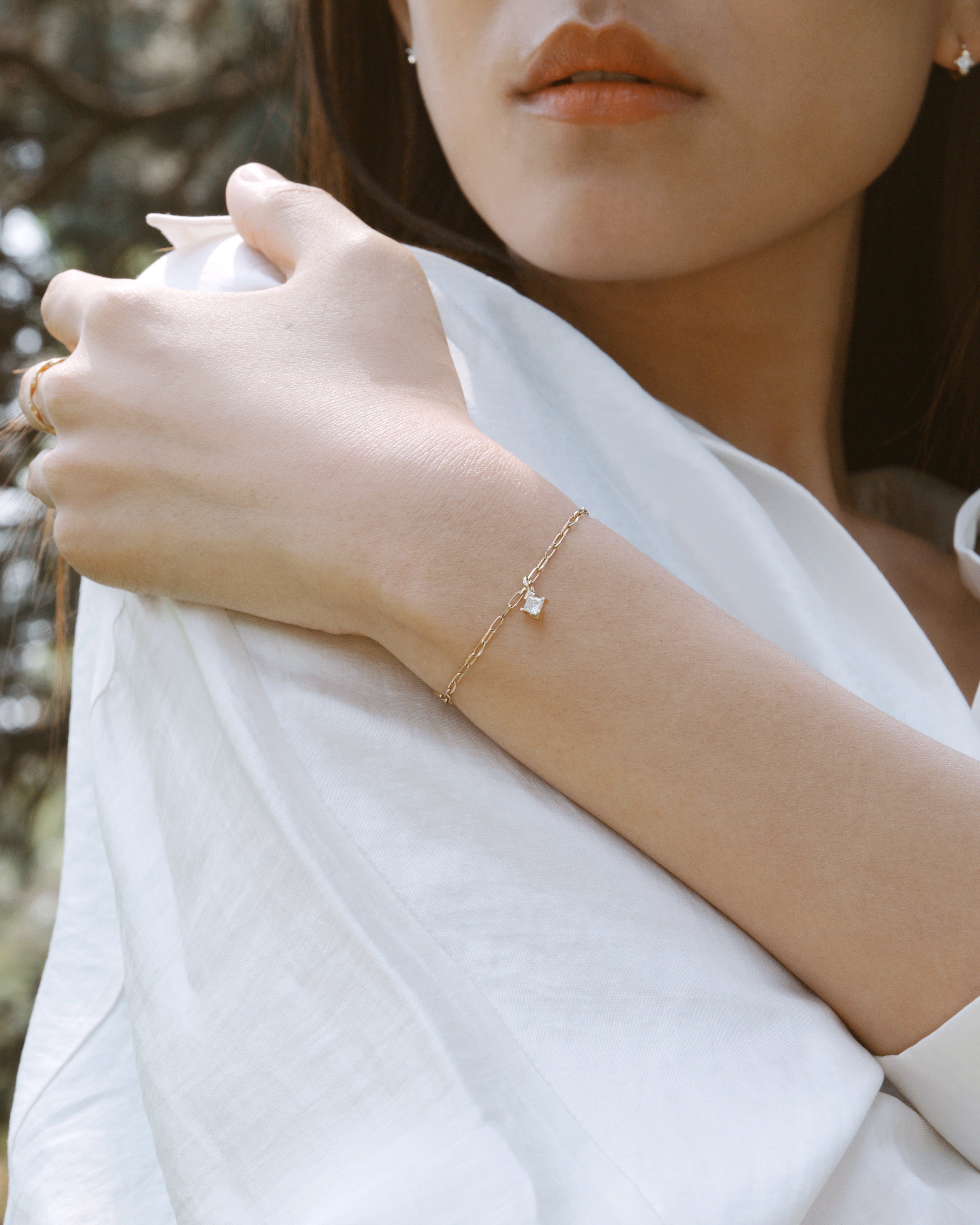 The Radiance Princess Diamond Charm Necklace