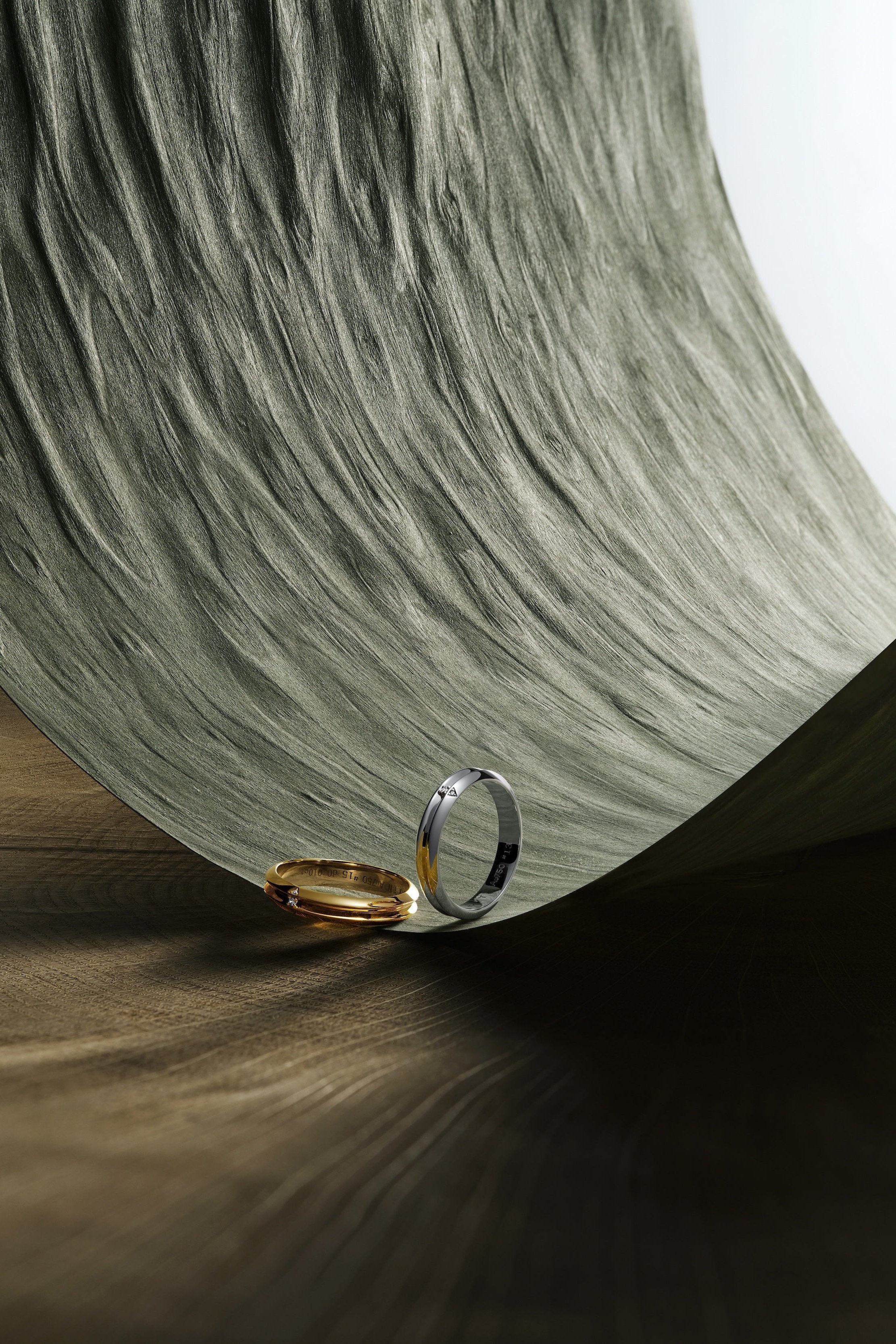 The Ridge Double - Row Diamond Ring - 18K Solid Gold - YIN Fine Jewelry - Chinese Modern Gold Jewelry