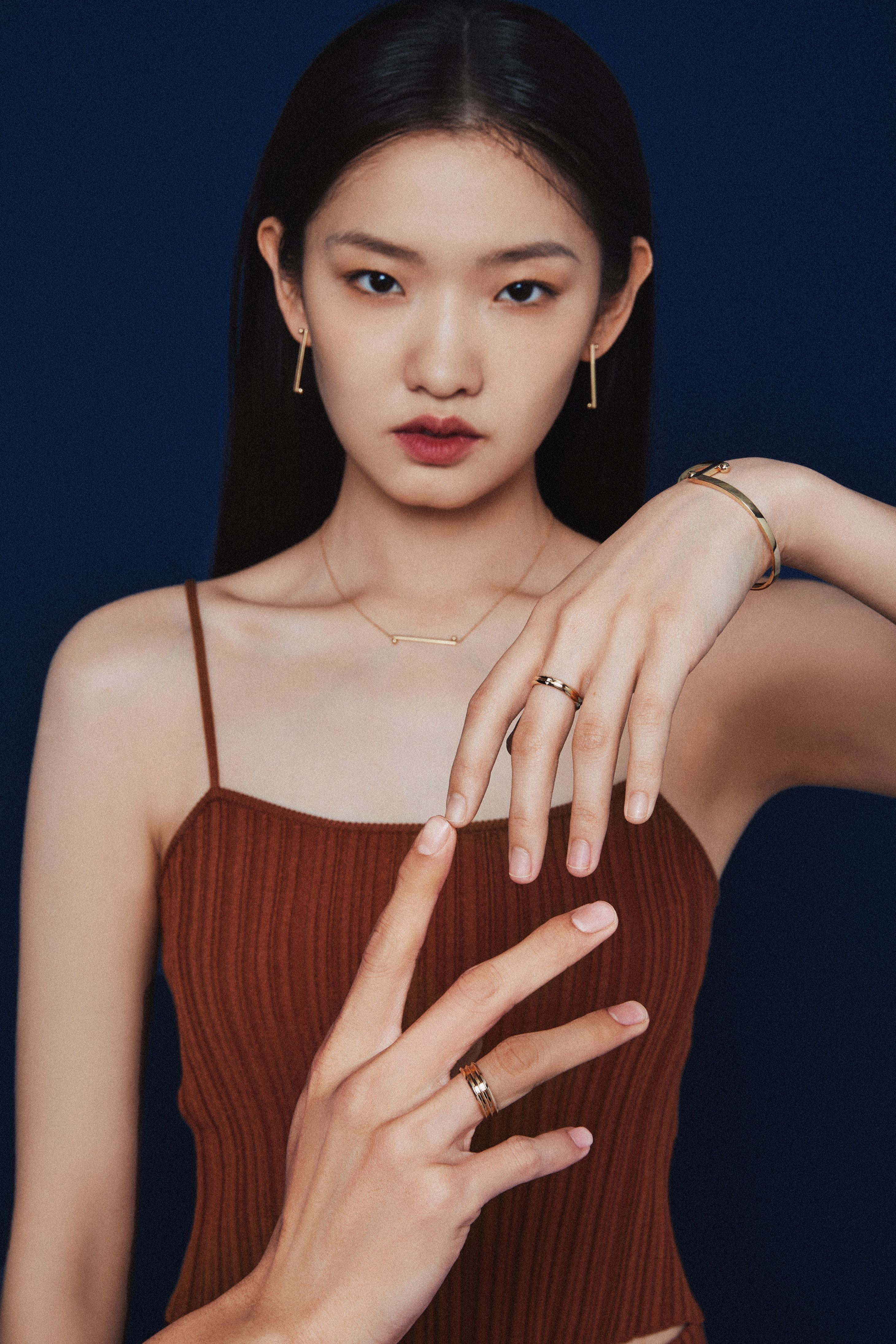 The Ridge Double - Row Diamond Ring - 18K Solid Gold - YIN Fine Jewelry - Chinese Modern Gold Jewelry