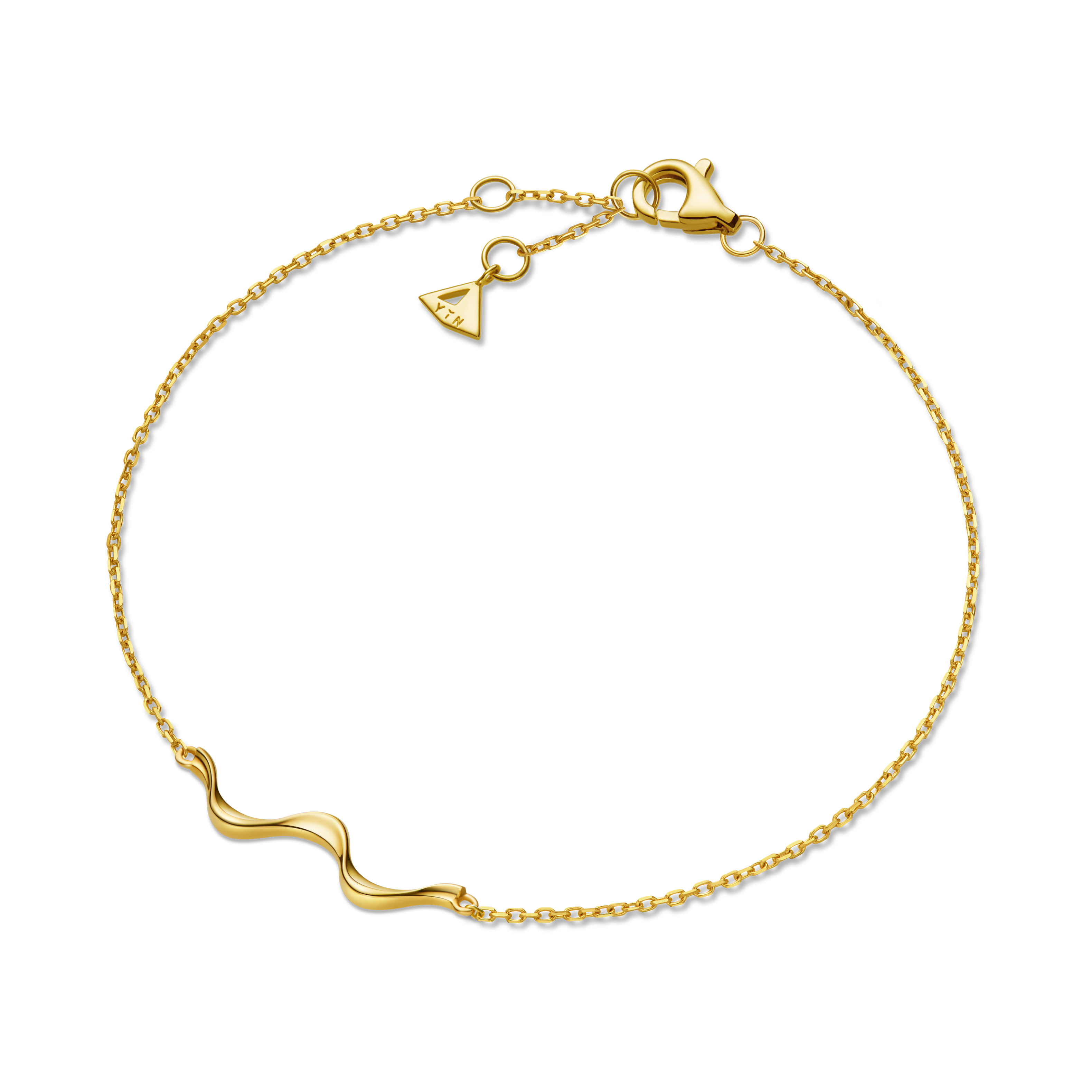 The Ripples Bracelet - 18K Solid Gold - YIN Fine Jewelry - Chinese Modern Gold Jewelry