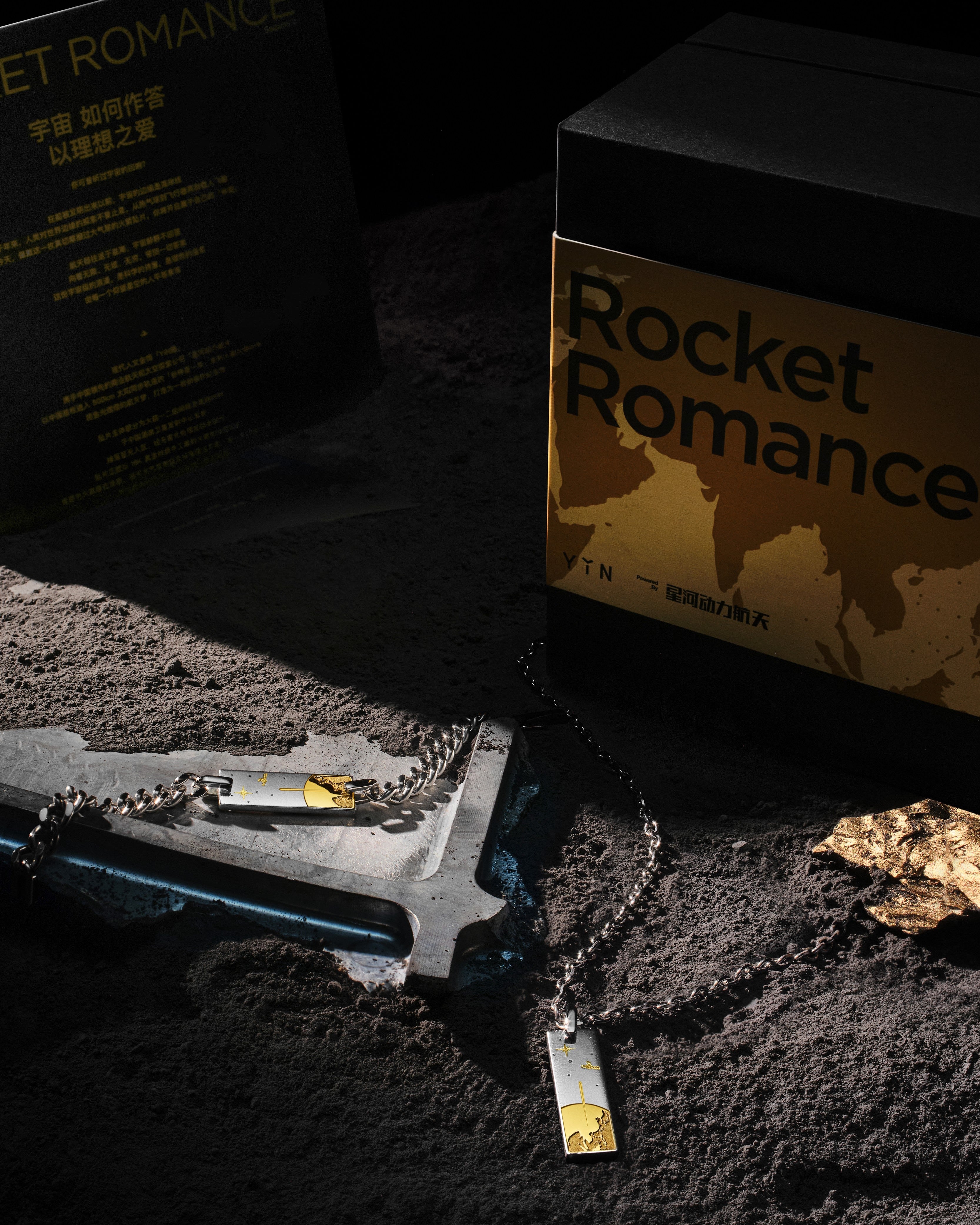 The Rocket Romance - Rocket Fragment Necklace set