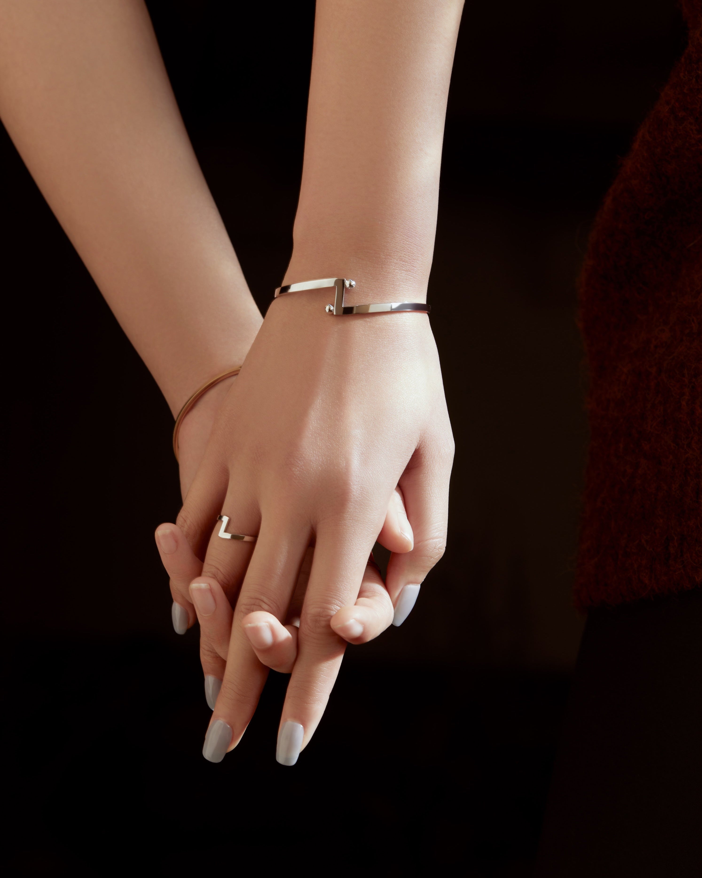 The TaiJi Yin Yang Balance Hinged Bangle