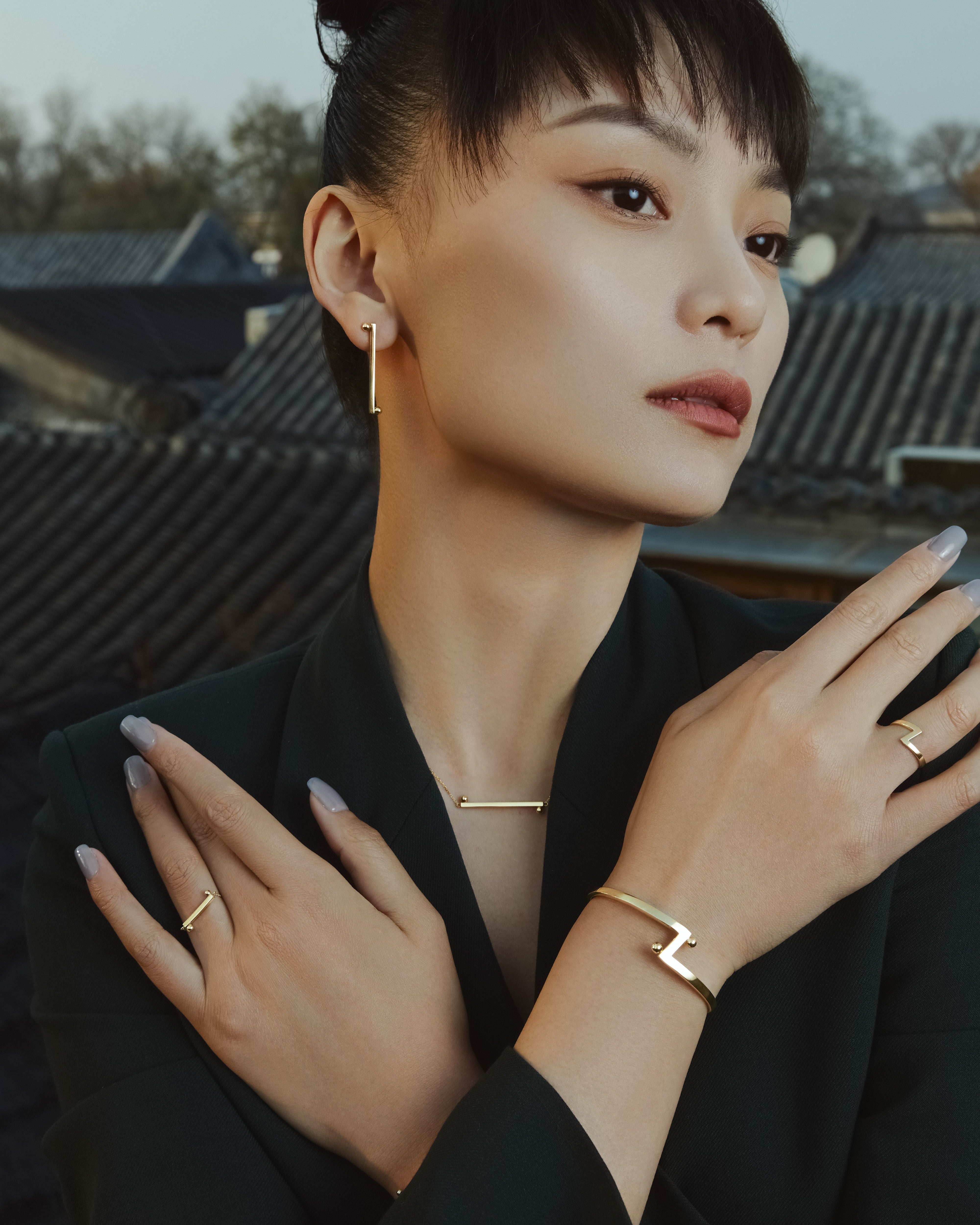 The TaiJi Yin Yang Balance Hinged Bangle