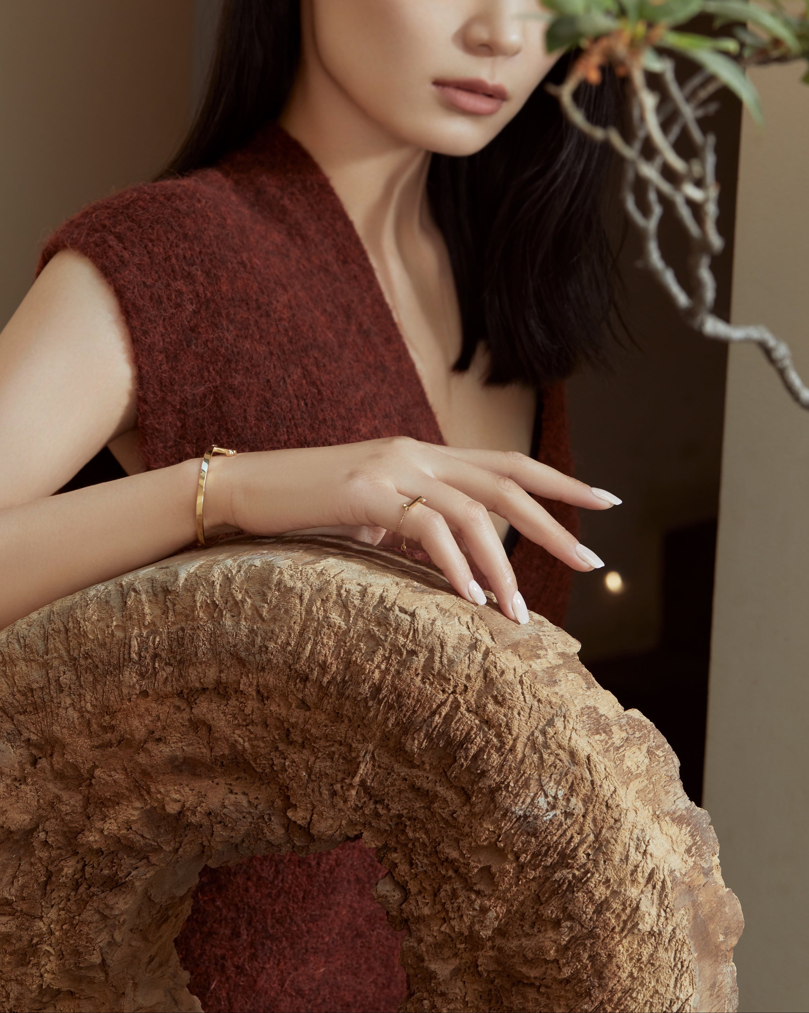 The Taiji Chain Ring - yinyang - 18K Solid Gold - YIN Fine Jewelry - Chinese Modern Gold Jewelry