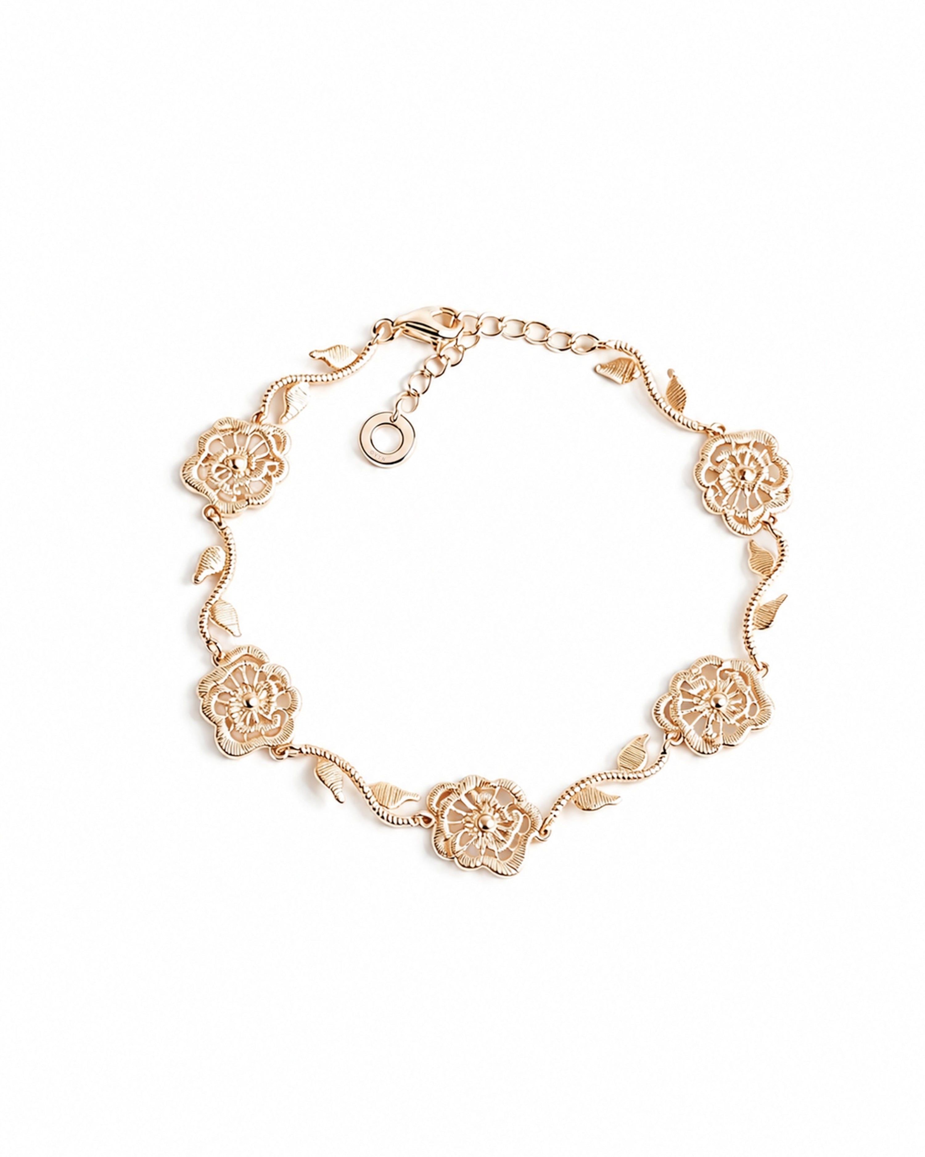 Thorned Rose Bracelet - Champagne Gold