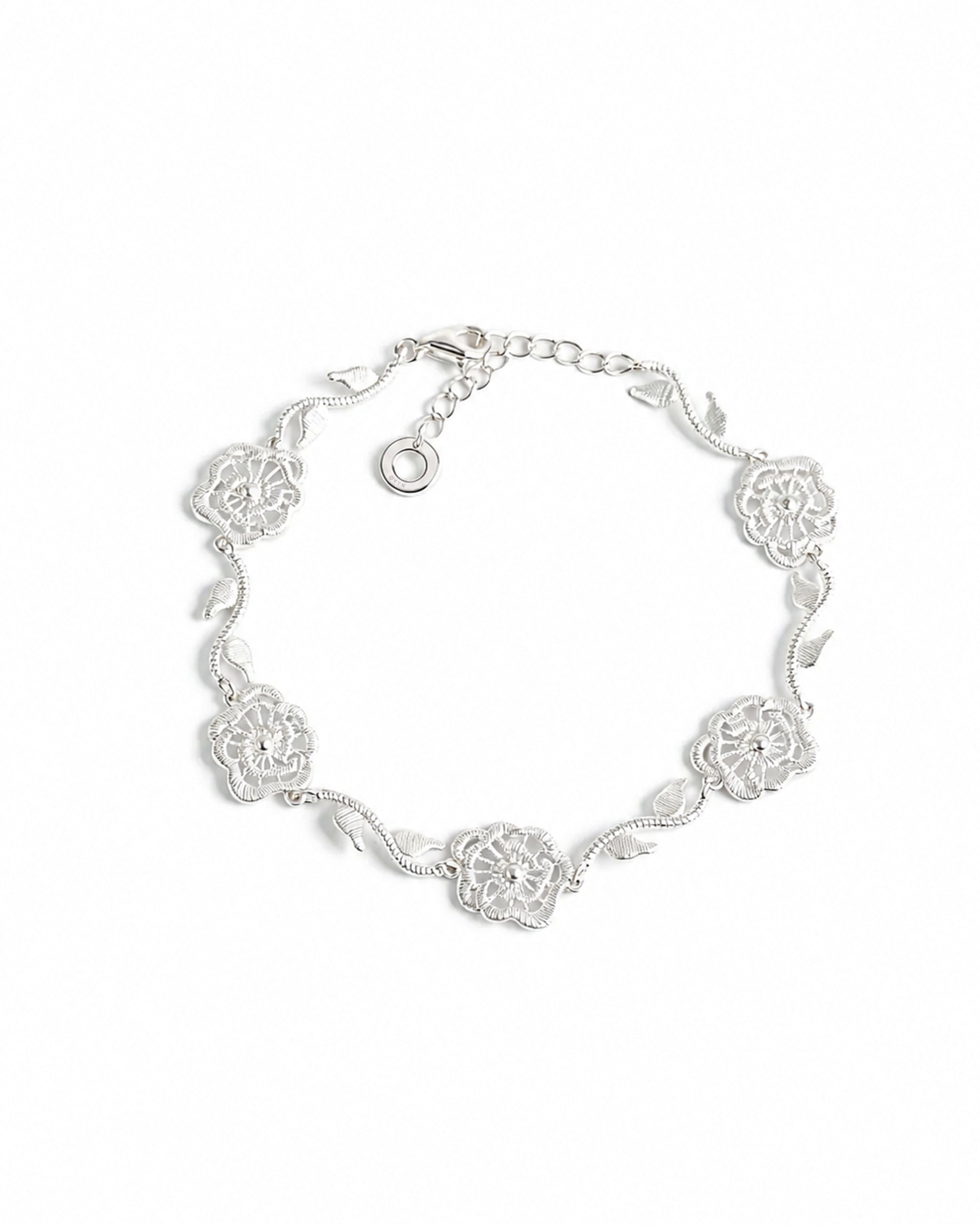 Thorned Rose Bracelet - Silver