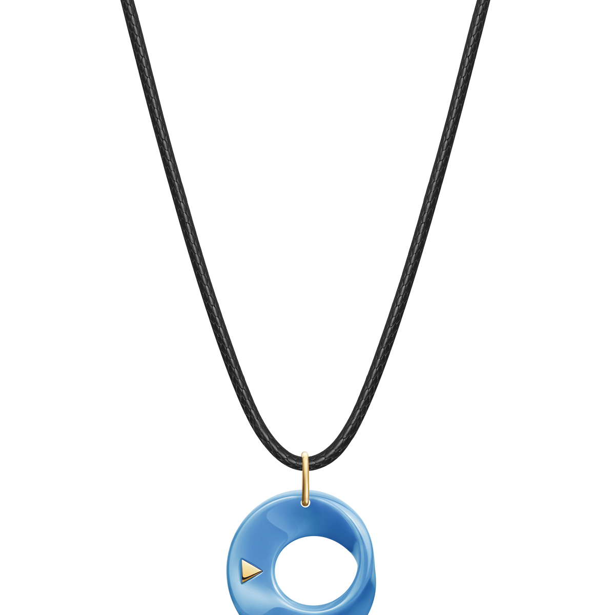 The Möbius High-Tech Ceramic Pendant Necklace - Blue