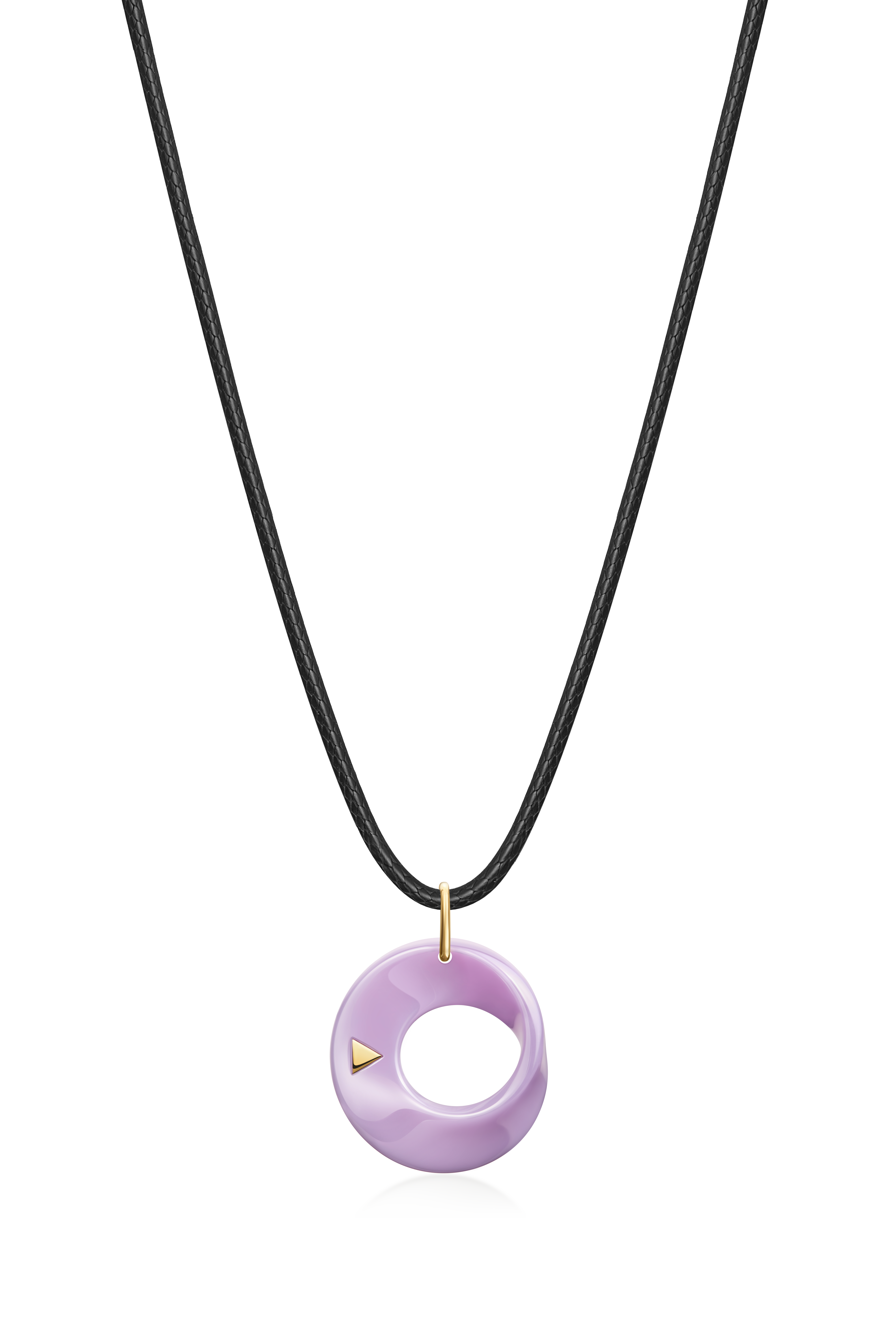 The Möbius High-Tech Ceramic Pendant Necklace - Lavender