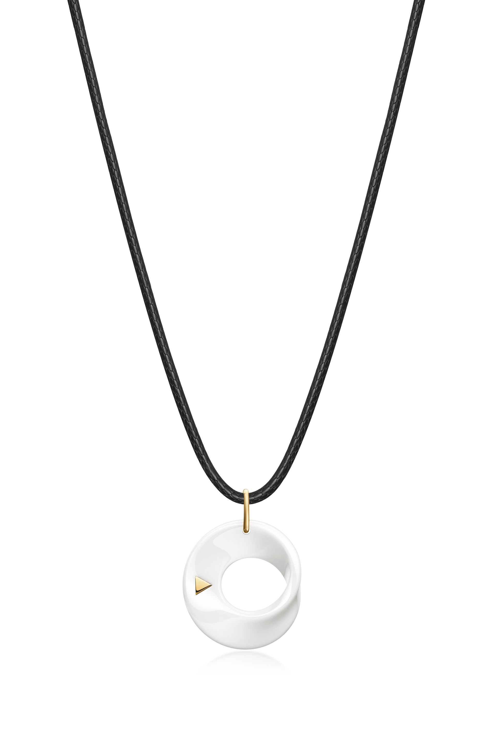 The Möbius High-Tech Ceramic Pendant Necklace - Blue