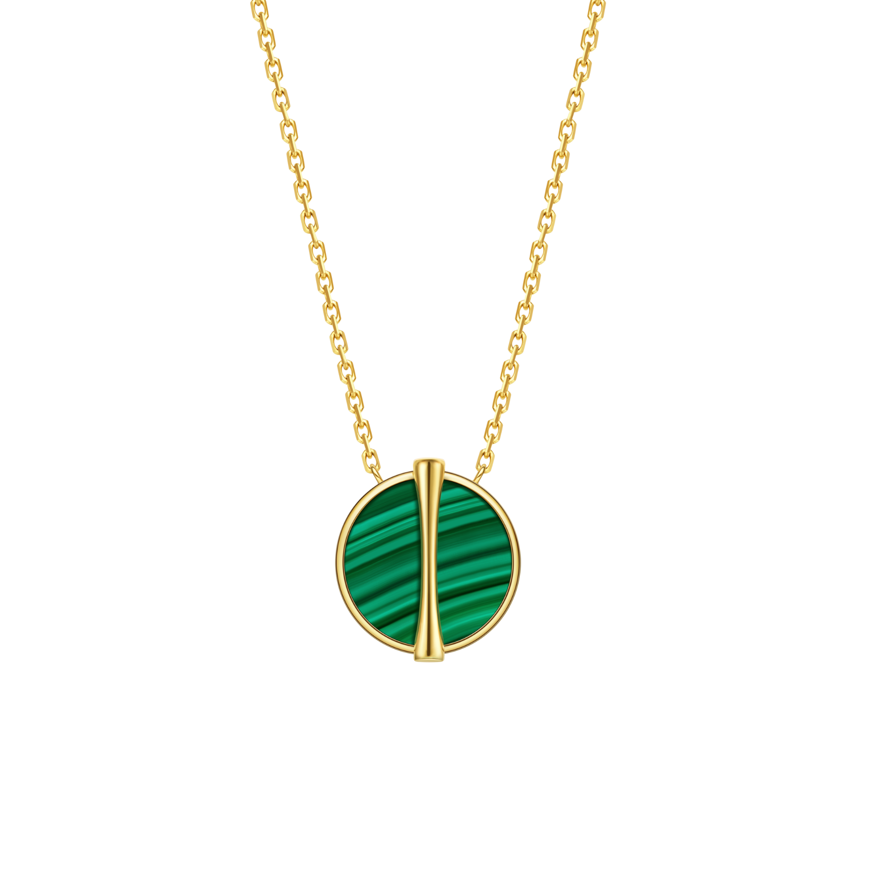 The Golden Ratio Necklace - Malachite