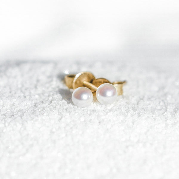 The Drop of Warm Pearl Earrings