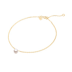 The Drop of Warm Pearl Chain Bracelet