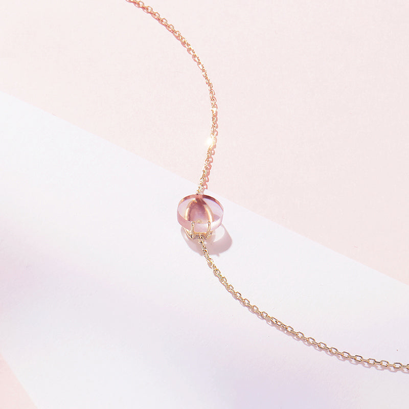 The Sakura Rose Quartz Necklace