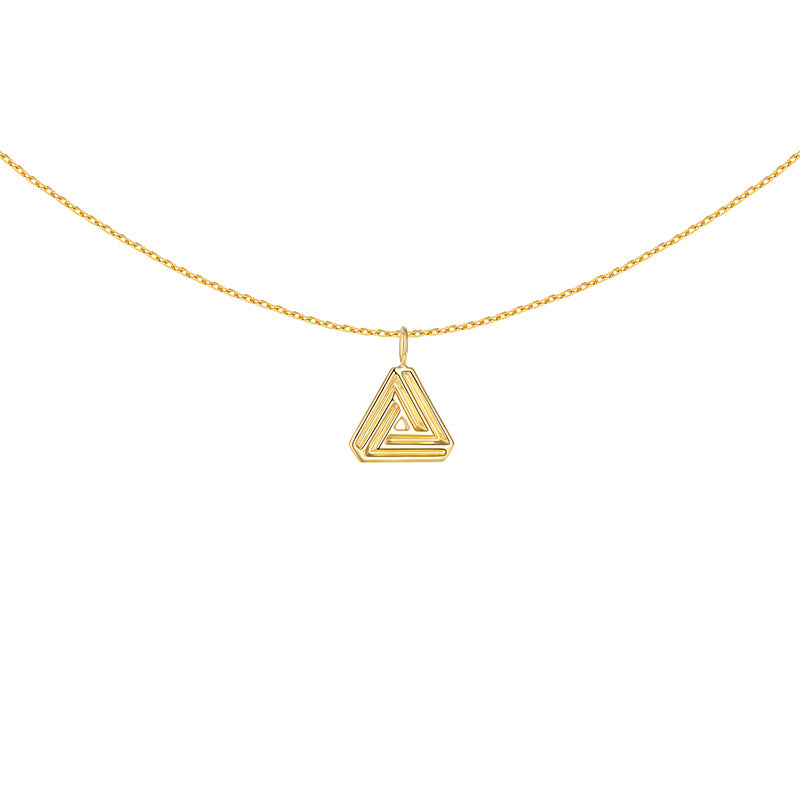 Strength Necklace Triangle Pendant Gold Dipped Meaning Card You Are Mighty  | eBay